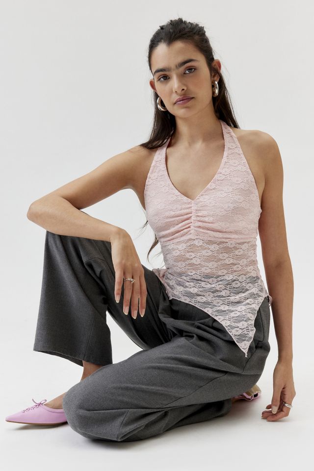 Urban Renewal Remnants Witchy Hem Halter Top #2