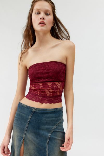 Urban Renewal Remnants Witchy Lace Tube Top