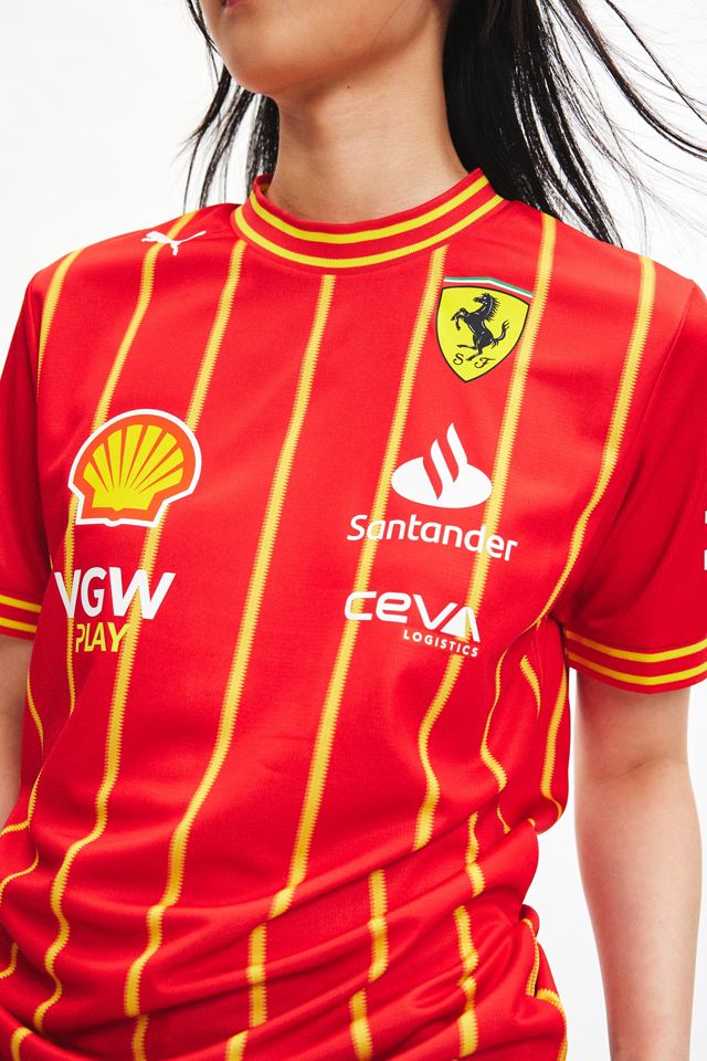 Puma Scuderia Ferrari Sainz 55 Team Soccer Jersey | Urban Outfitters