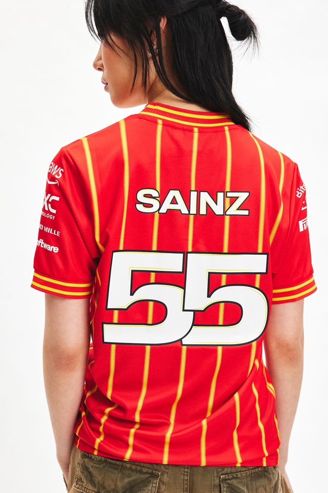 Puma Scuderia Ferrari Sainz 55 Team Soccer Jersey | Urban Outfitters