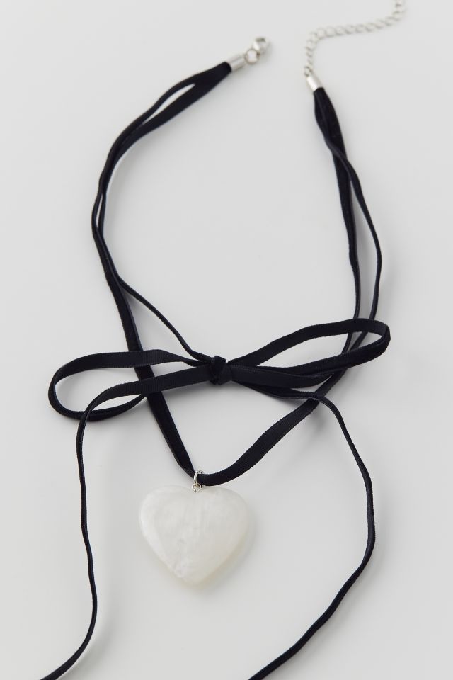 Love Light Heart Velvet Choker Necklace #2