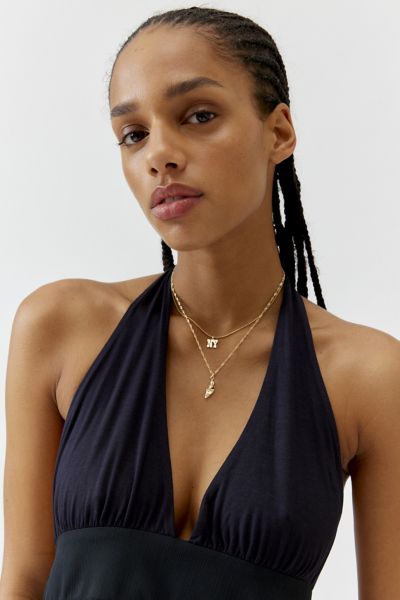Urban Outfitters New York Layering Necklace Set In Ny, Women's At  In Gold