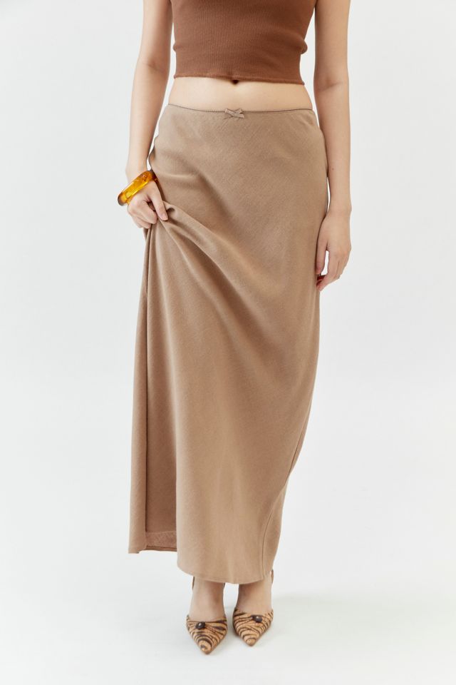 Urban Renewal Remnants Slub Linen Maxi Skirt #1