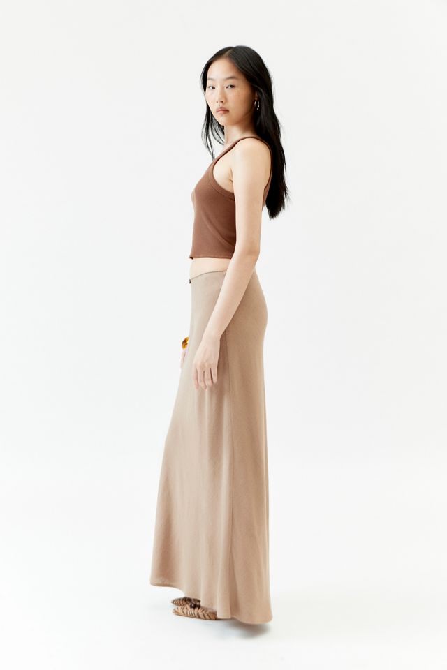 Urban Renewal Remnants Slub Linen Maxi Skirt #2