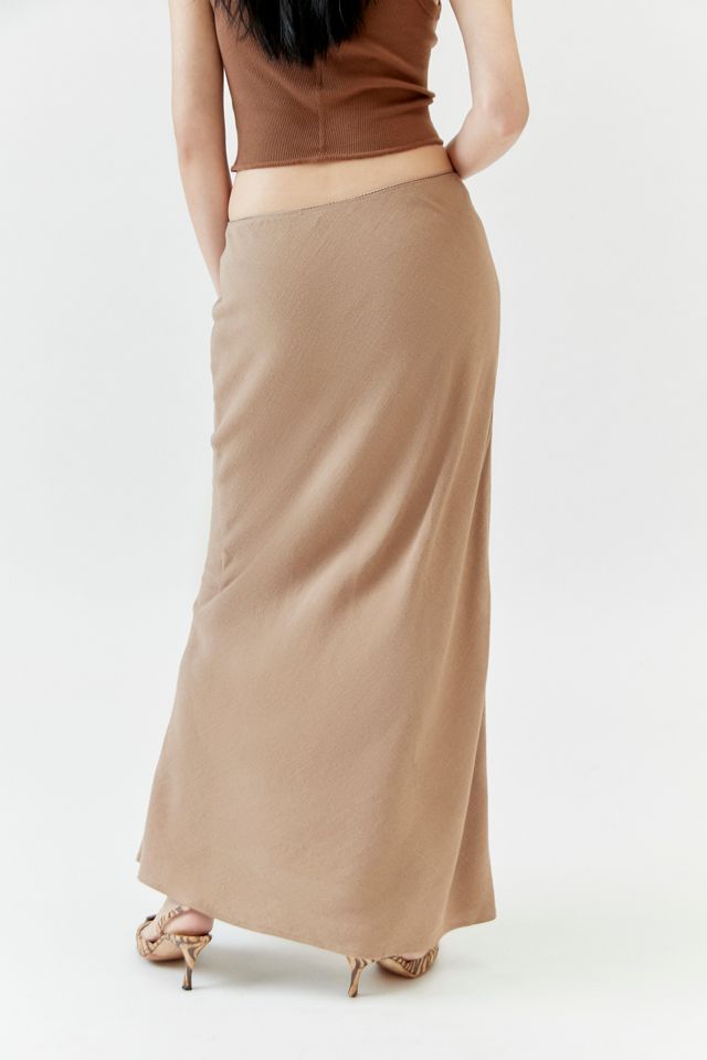 Urban Renewal Remnants Slub Linen Maxi Skirt #4