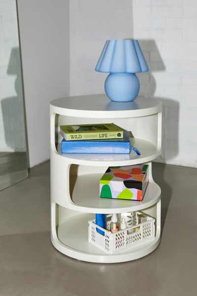 Ollie Round Storage Side Table