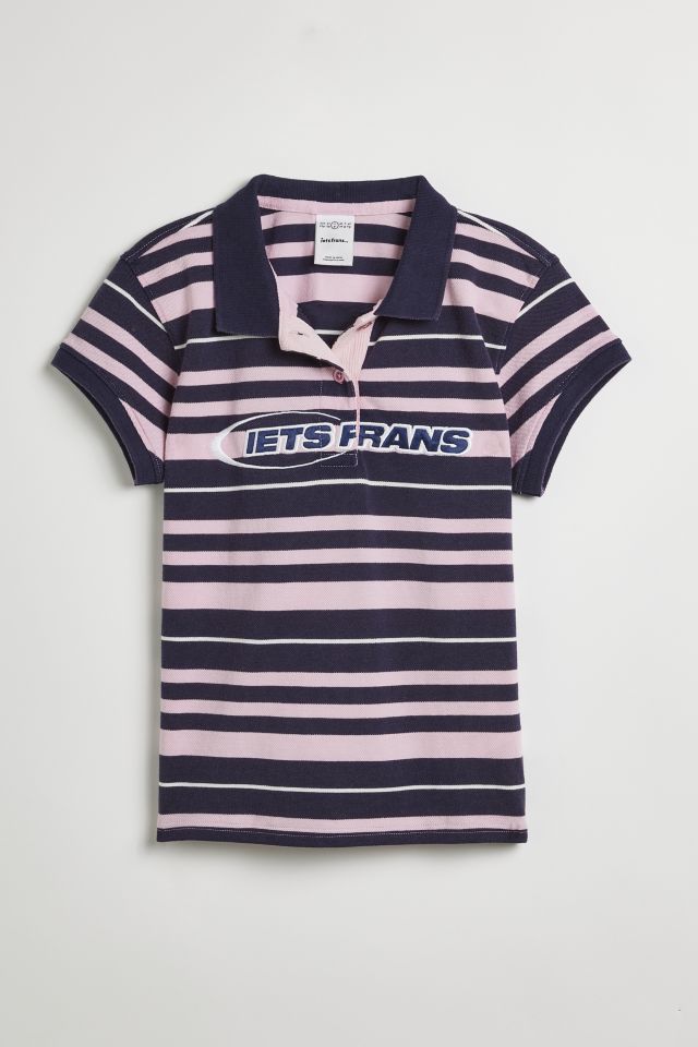 iets frans... Striped Shrunken Polo Shirt #1