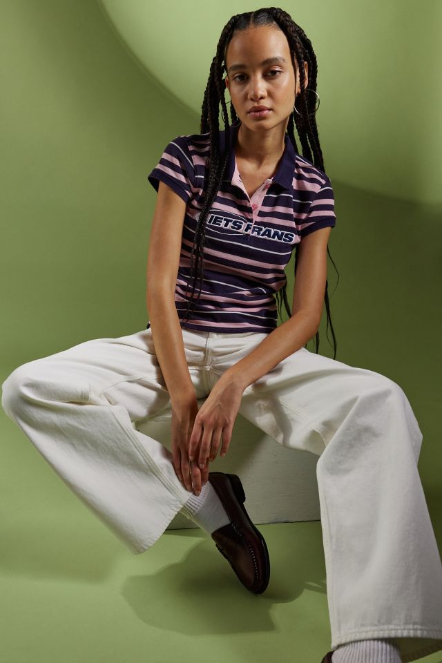 iets frans... Striped Shrunken Polo Shirt #2