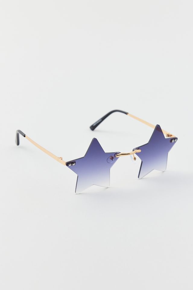 Ziggy Rimless Star-Shaped Sunglasses | Urban Outfitters