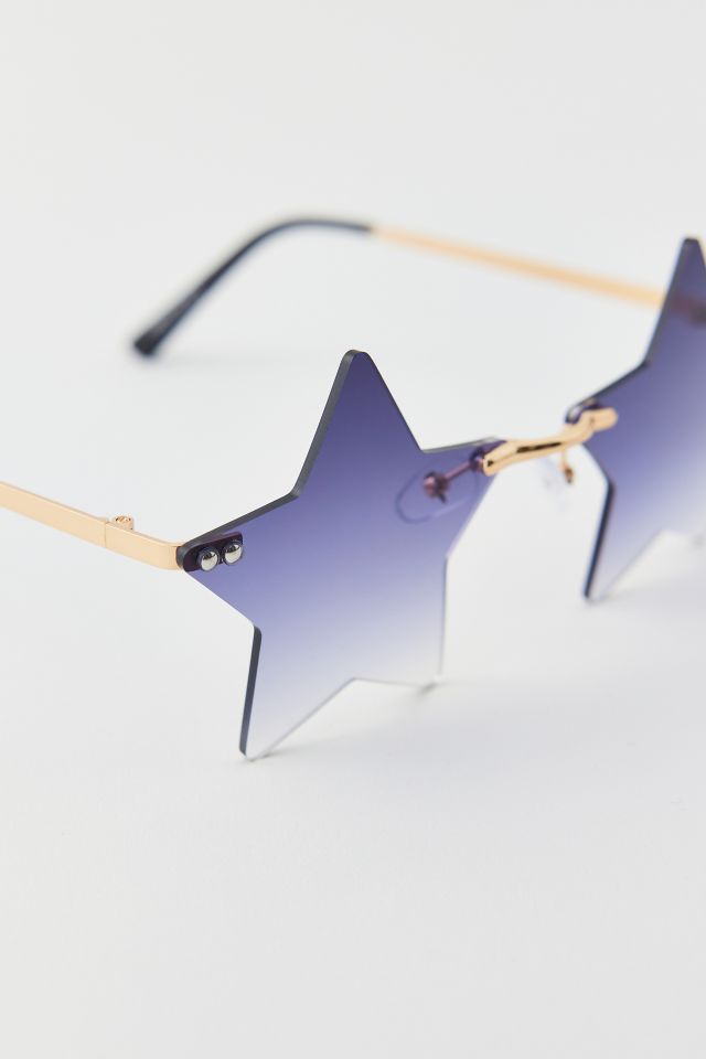 Ziggy Rimless Star-Shaped Sunglasses | Urban Outfitters