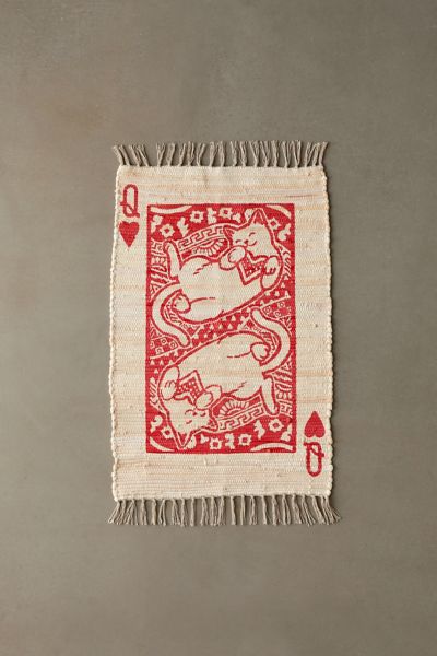 Cat Of Hearts Printed Rug