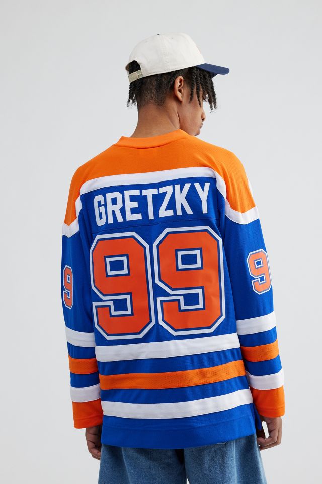 Mitchell & Ness Blue Line Wayne Gretzky Edmonton Oilers 1986 Jersey #1