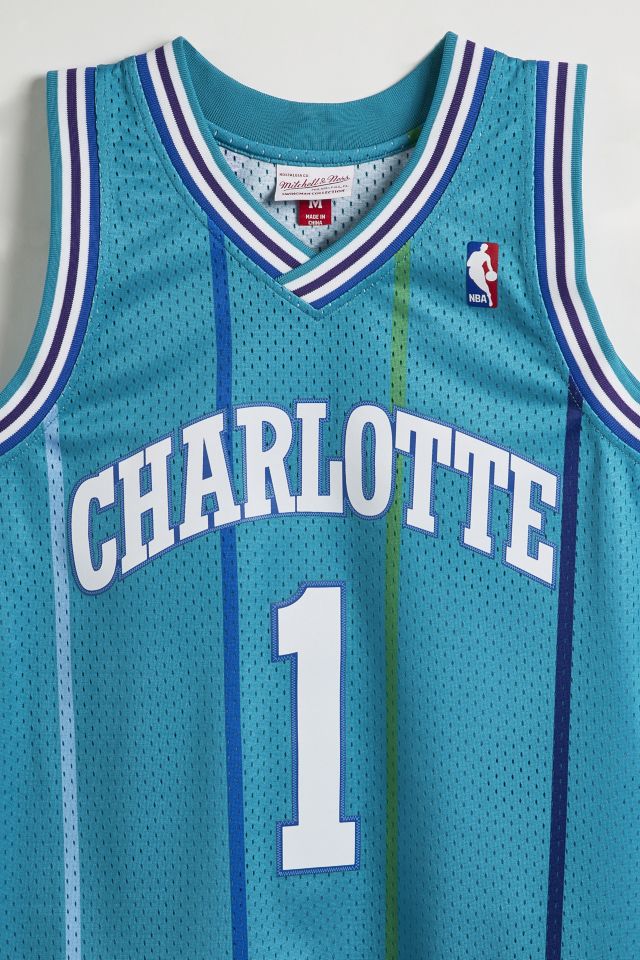 muggsy bogues charlotte hornets jersey
