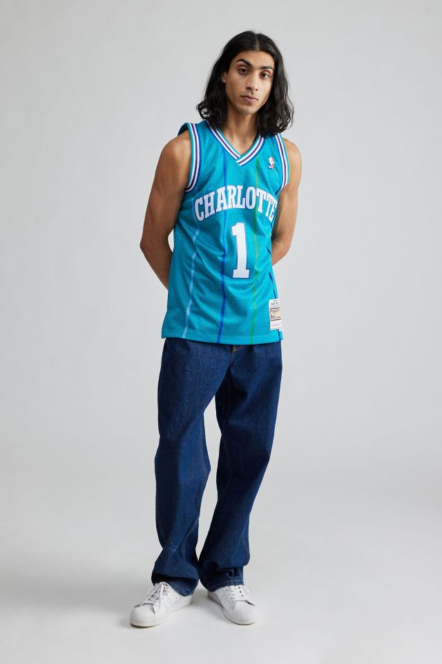 muggsy bogues charlotte hornets jersey