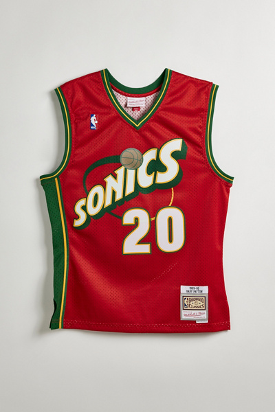 Maillot NBA Mitchell & Ness Seattle Supersonics - Gary Payton 1995-1996, Vert, Taille XL
