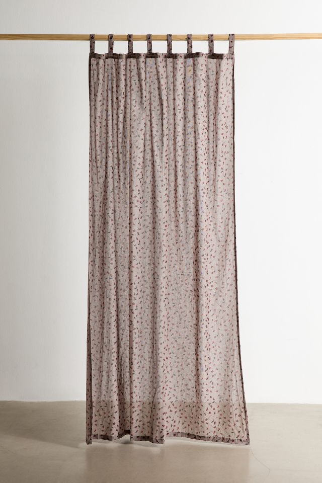 Rosebud Cotton Window Panel #1