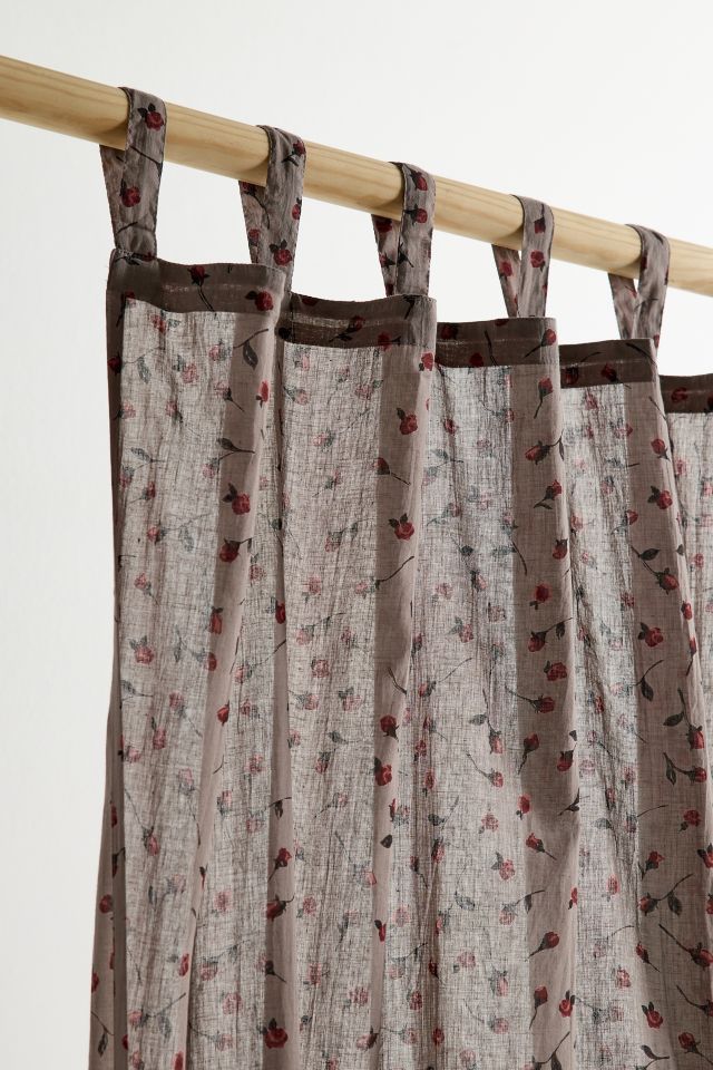 Rosebud Cotton Window Panel #3