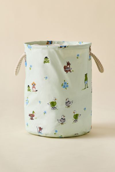 Urban Outfitters Fiona Printed Laundry Bag In Green At