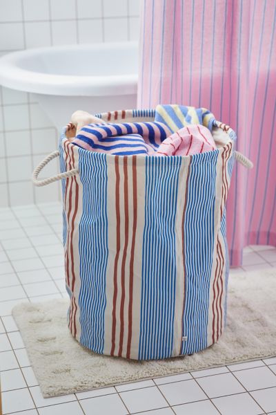 Urban Outfitters Fiona Printed Laundry Bag In Ryanne Blue At  In Multi