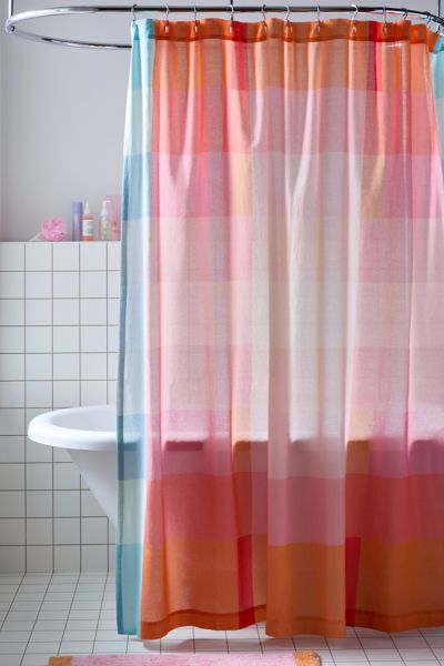 Shop Urban Outfitters Niko Shower Curtain In Red At