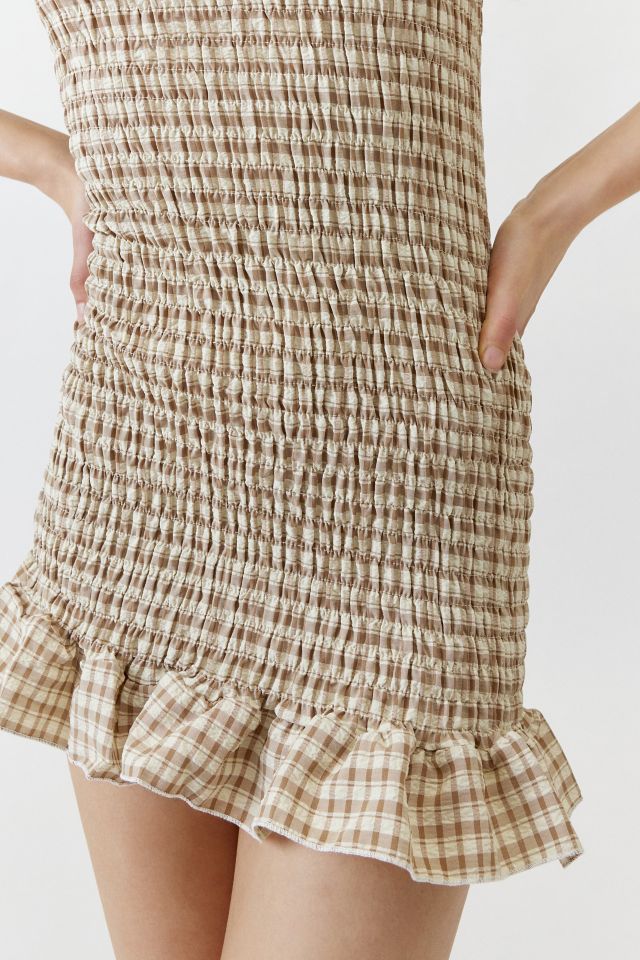 Robe Mini Froncée Vichy Daisy Street #2