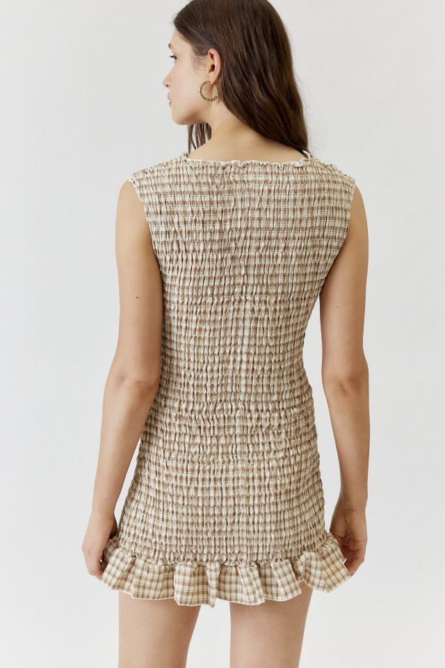 Robe Mini Froncée Vichy Daisy Street #3
