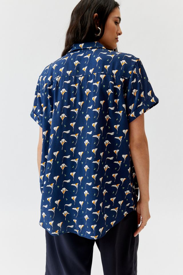 WILDFANG The Empower Patterned Button-Up Shirt | Urban Outfitters