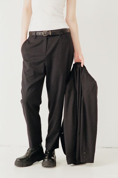 Shop Wildfang The Empower Slim Crop Pant In Black At Urban Outfitters