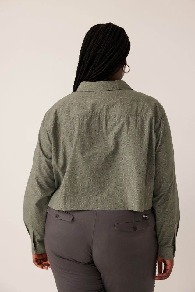WILDFANG The Essential Long Sleeve Cropped Button Up Shirt #3