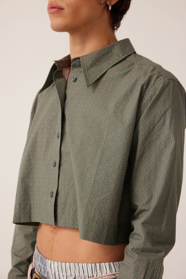 WILDFANG The Essential Long Sleeve Cropped Button Up Shirt #5