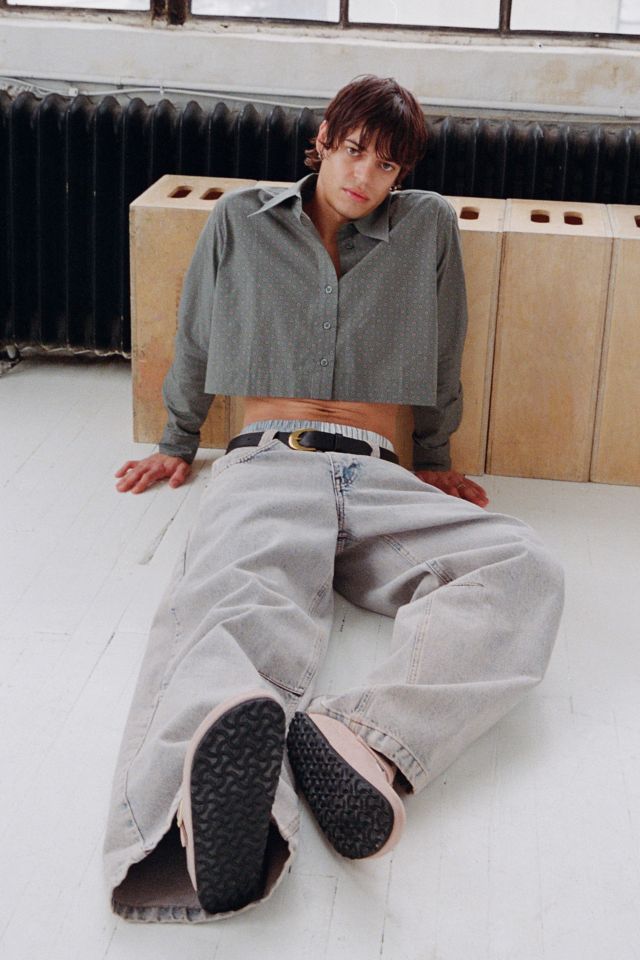 WILDFANG The Essential Long Sleeve Cropped Button Up Shirt #4