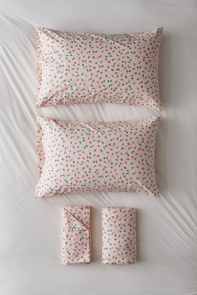 Rosebud Floral Sheet Set #4