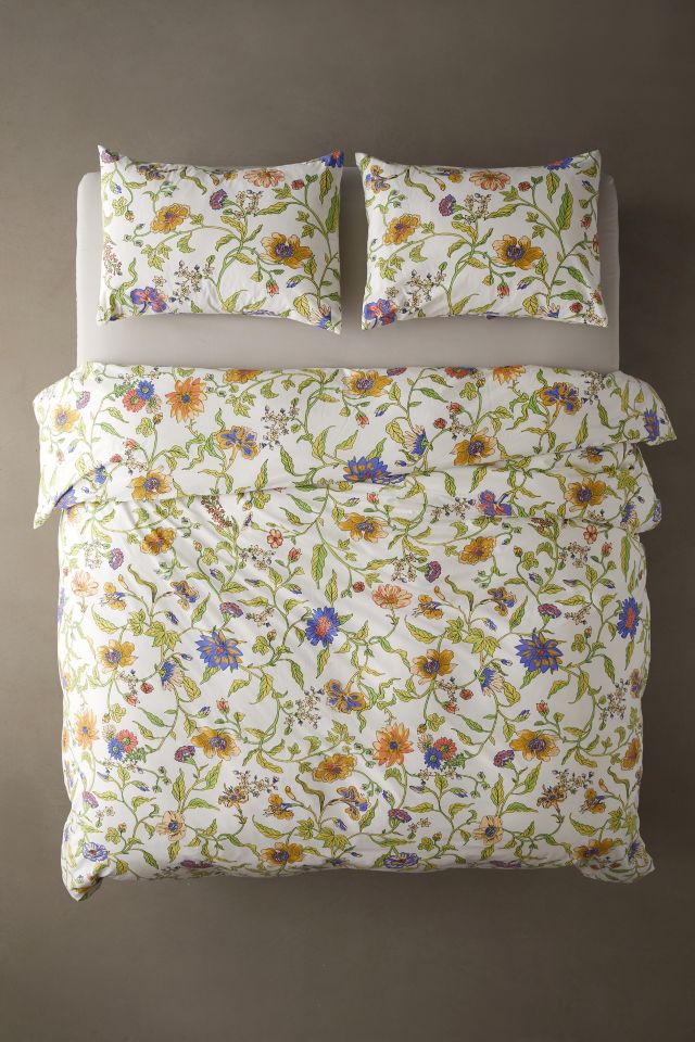 Ella Vine Floral Pattern Duvet Cover Set #2