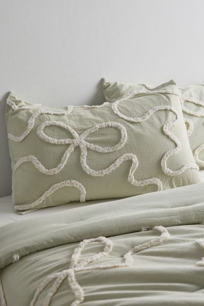 Wild Bows Tufted Cotton Sham Set