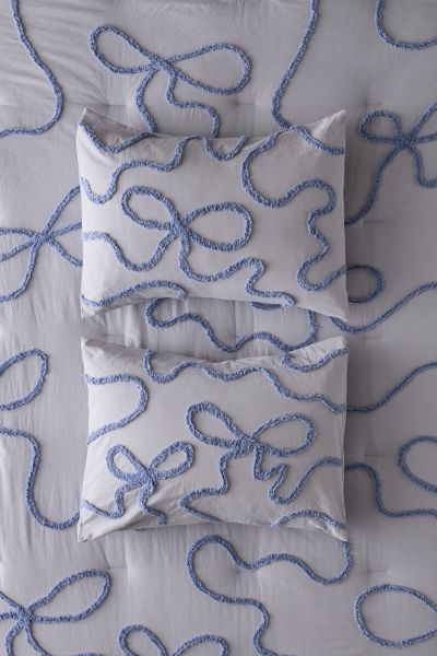 Wild Bows Tufted Cotton Sham Set