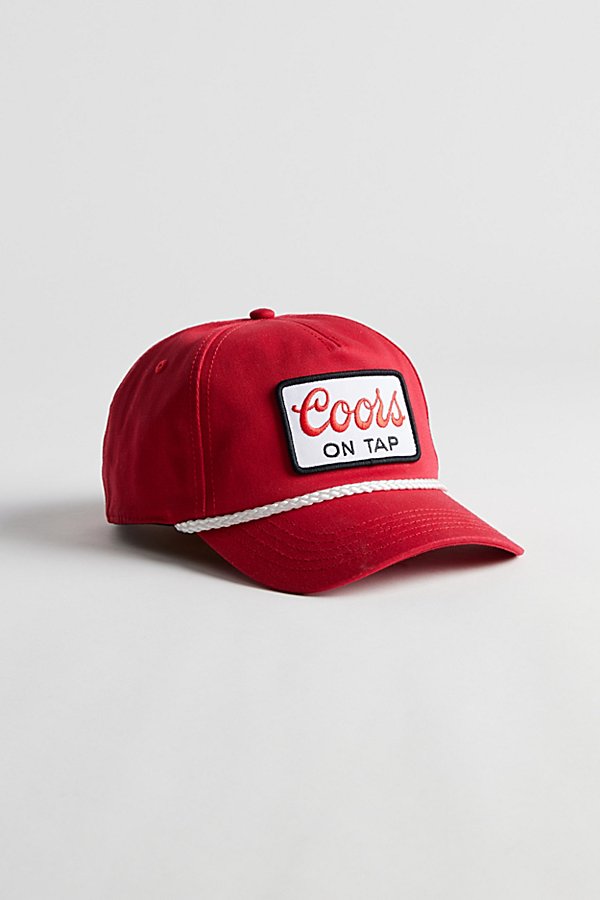 American Needle Coors On Tap Snapback Baseball Hat In Red, Men's At Urban Outfitters