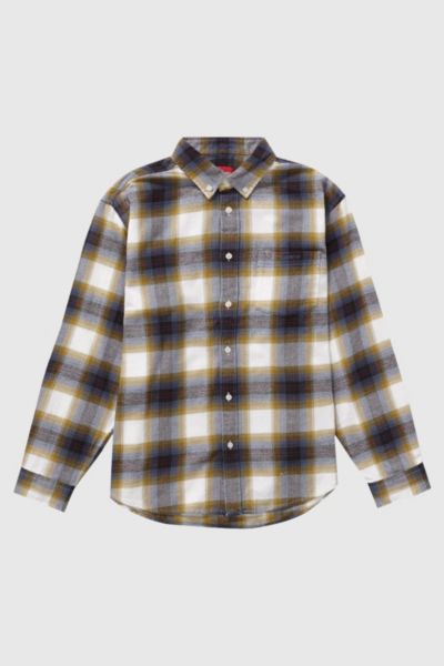 Supreme Brushed Plaid Flannel Shirt | Urban Outfitters