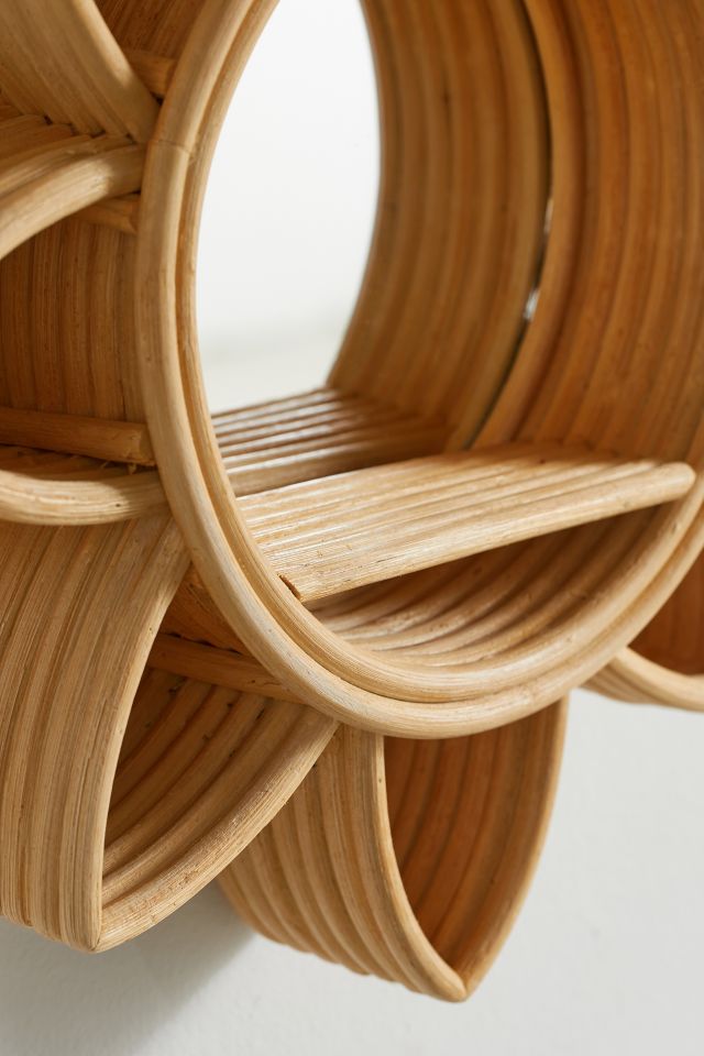 Rowan Rattan Flower Wall Shelf #2