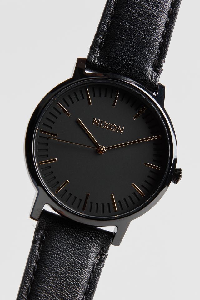 Nixon the porter hot sale leather watch