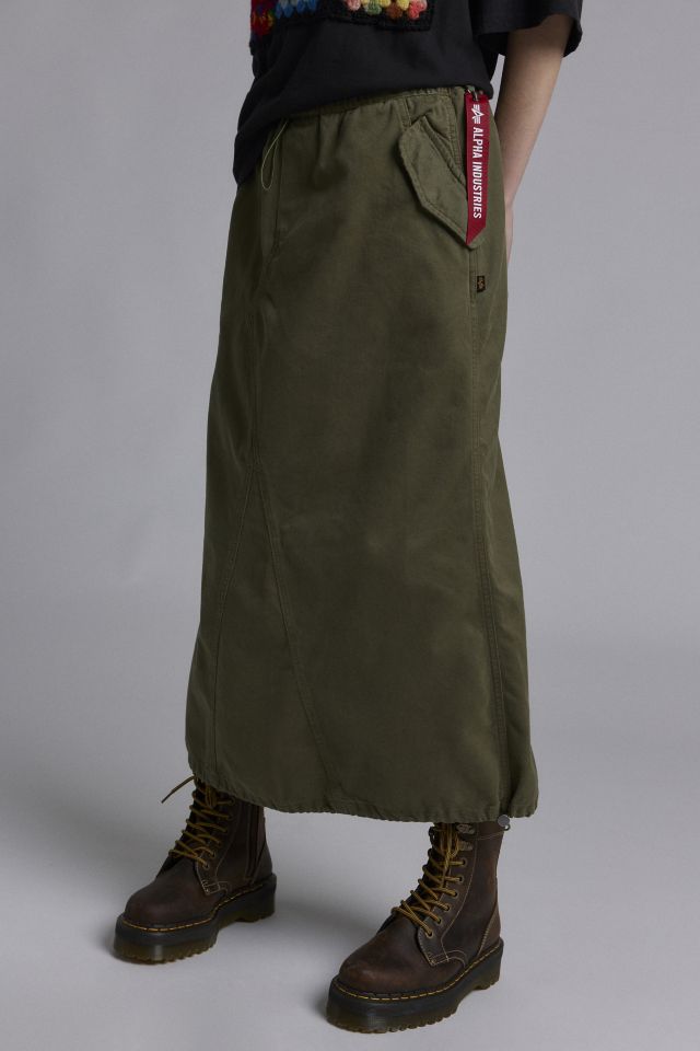 Alpha Industries Drawcord Canvas Midi Skirt #3