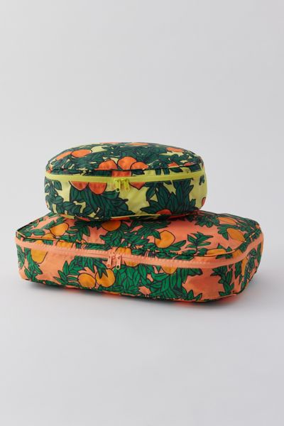 Shop Baggu Large Packing Cube Set In Orange Trees, Women's At Urban Outfitters