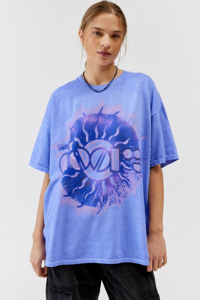 Urban Outfitters The Doors Sun Tour T-shirt Dress In Purple, Women's At