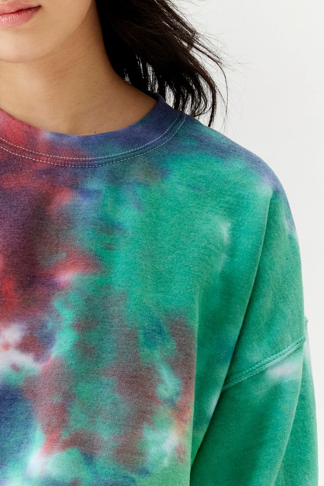 Port & Company Men's Tie-Dye Crewneck T-Shirt - Blaze Rainbow, 5.4oz 100% Cotton, Standard Fit
