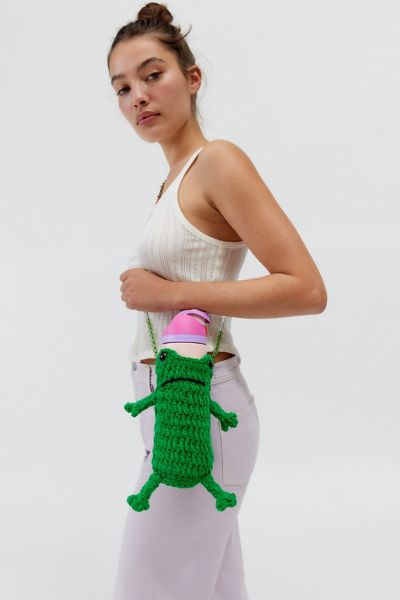 Urban Outfitters Frog Bottle Sling In Green At