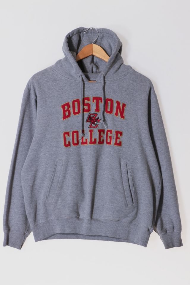 Vintage Boston College Applique Hooded Pullover Sweatshirt | Urban ...