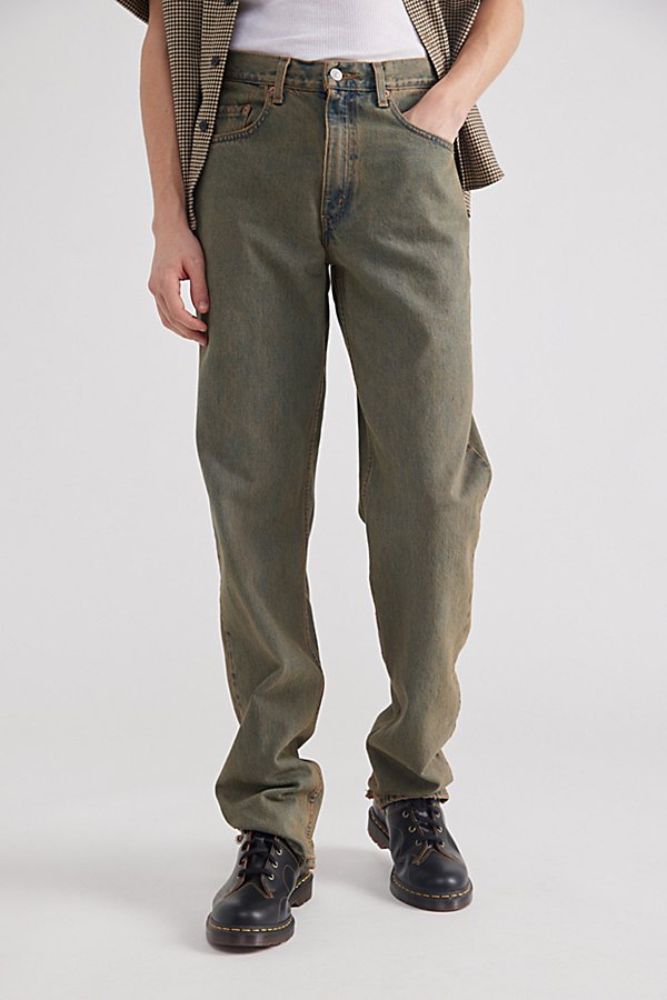 Shop Urban Renewal Remade Levi's Dirty Wash Jean In Green Haze, Men's At Urban Outfitters