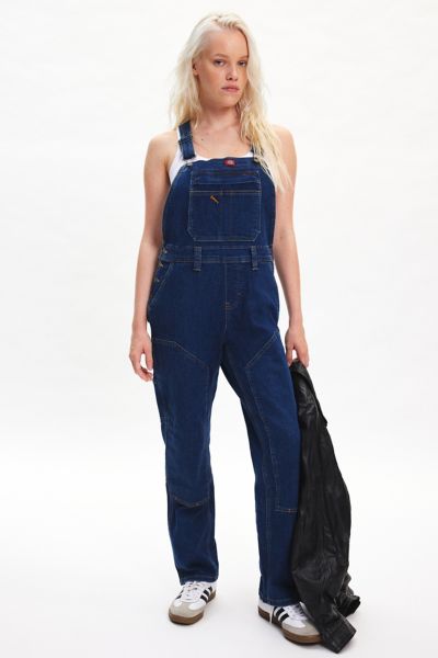 Dickies Double-front Bib Overalls In Indigo, Women's At Urban Outfitters