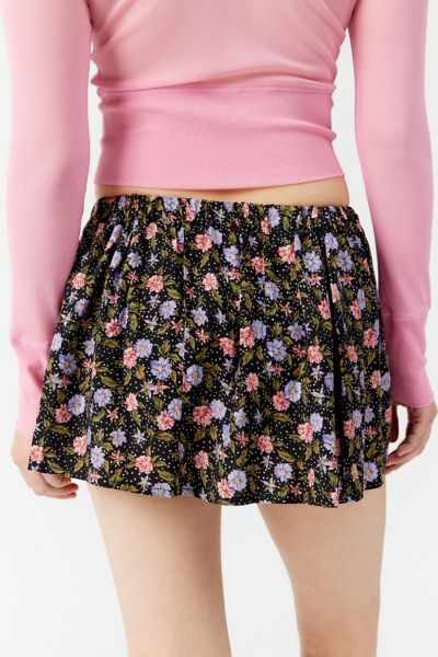 Urban Renewal Remade Floral Micro Mini Skirt