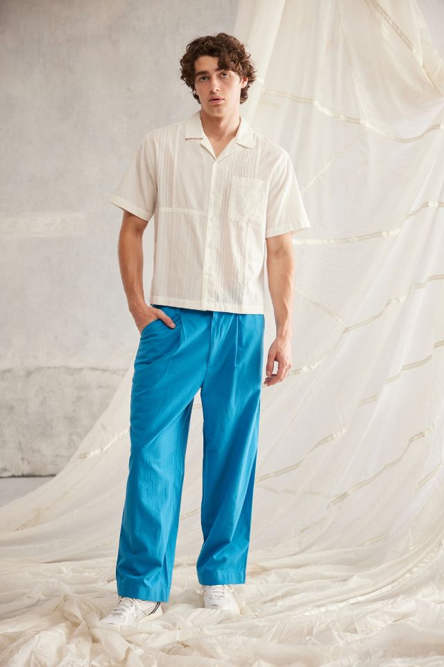 Chemise Boutonnée Manches Courtes en Coton Dobby à Blocs Standard Cloth #3