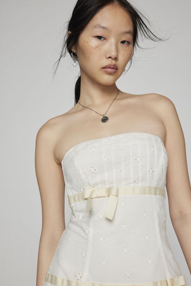 Kimchi Blue Violetta Eyelet Strapless Mini Dress #3